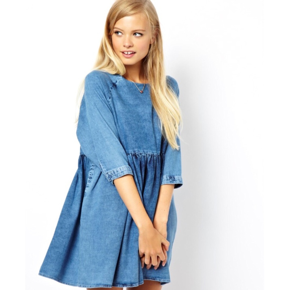 ASOS Denim Babydoll Dress